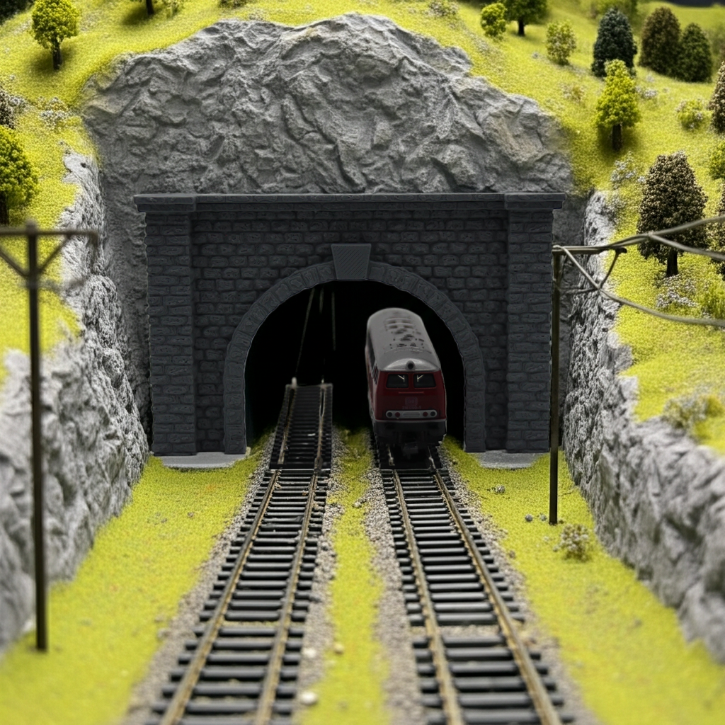 Tunnelportal Spur N - zweigleisig