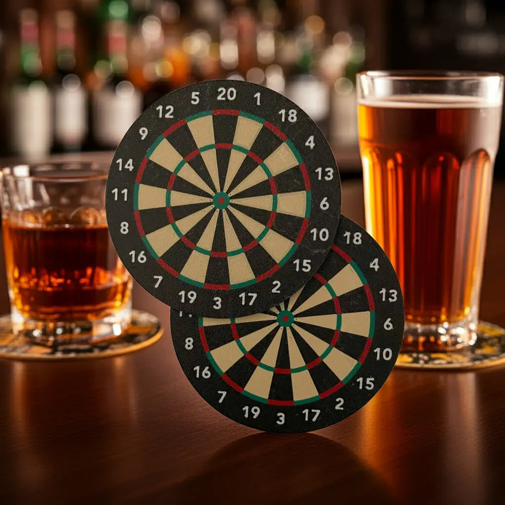 Getränkeuntersetzer Dartscheibe DEIN-3D