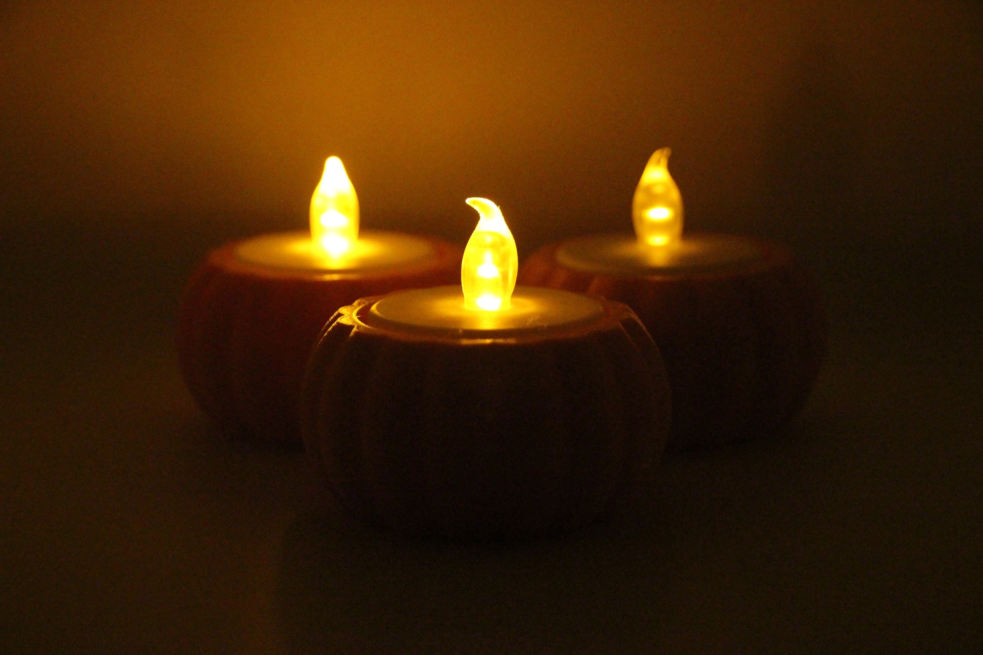 Kürbis-Teelichthalter