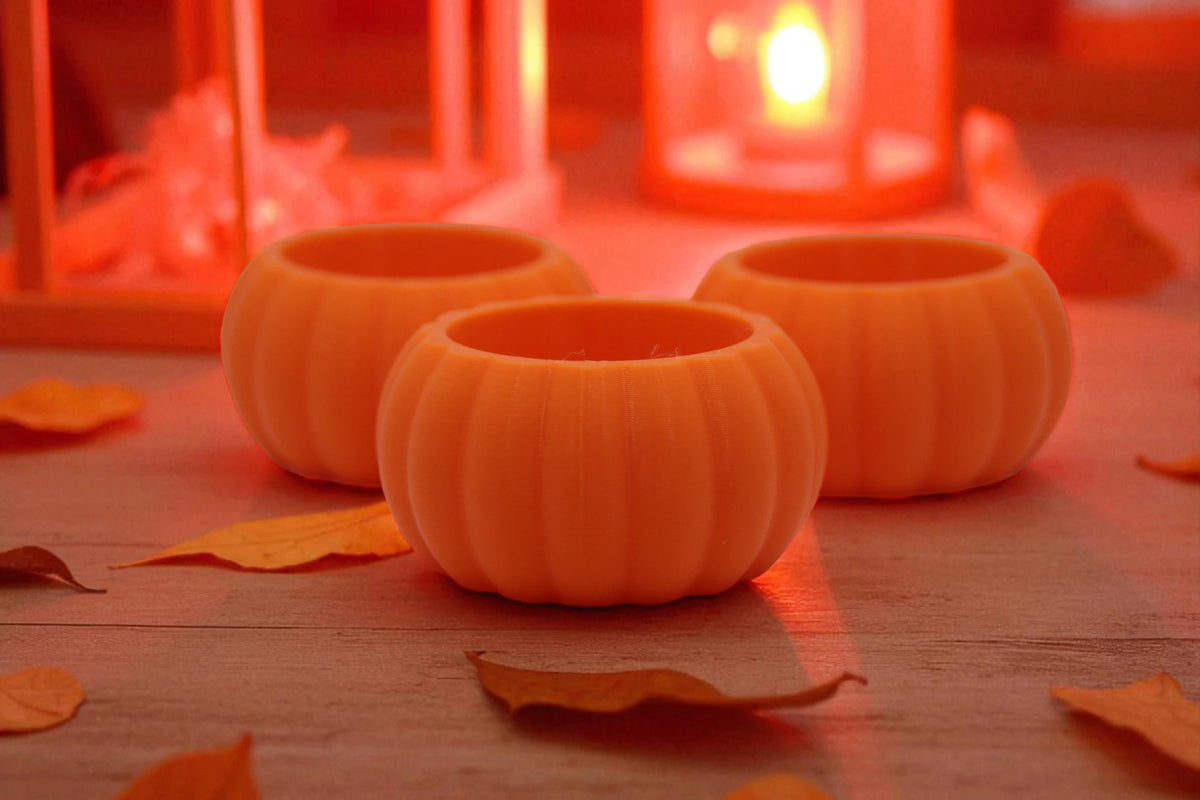 Kürbis-Teelichthalter