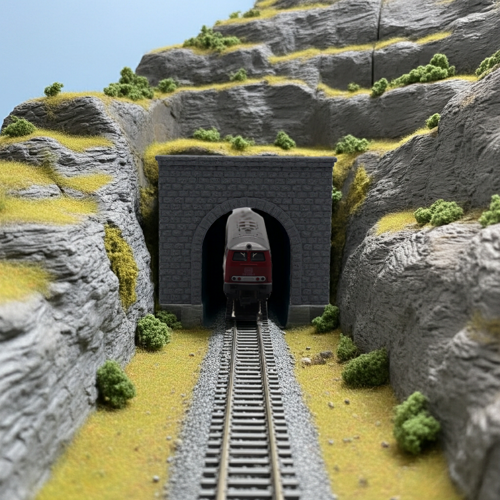 Tunnelportal Spur N - eingleisig