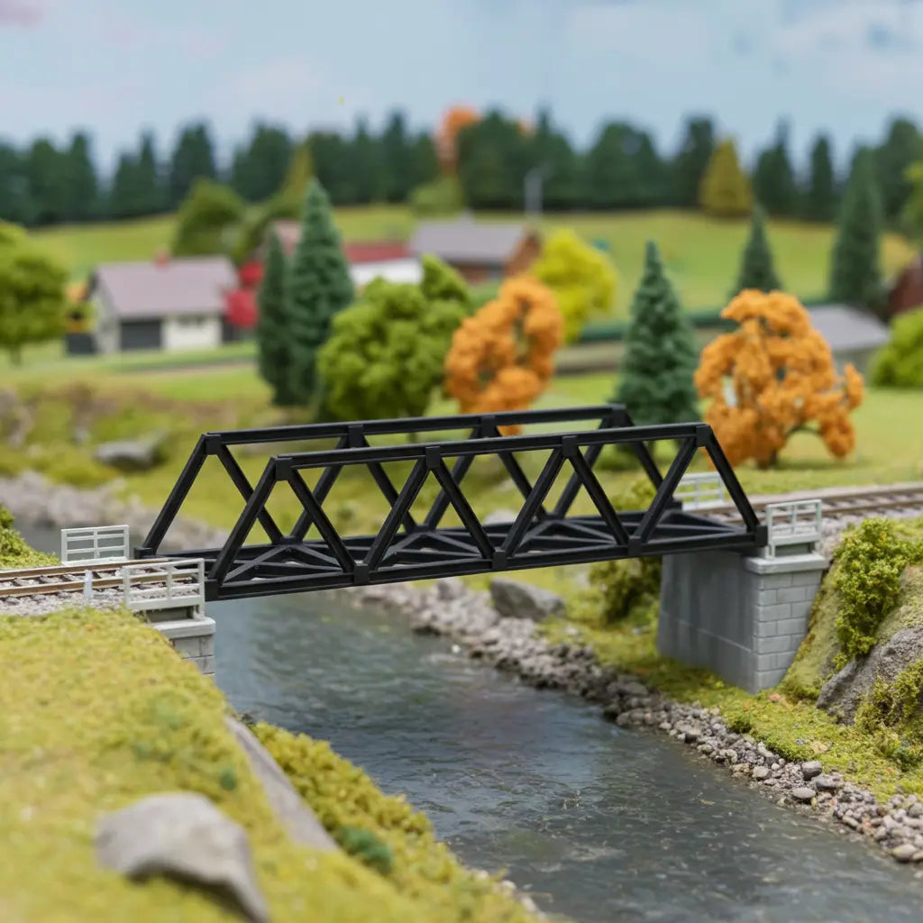 Stahlbrücke Spur N DEIN-3D